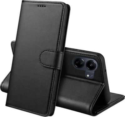 Coque PHONILLICO Xiaomi Poco C65 - Portefeuille Noir