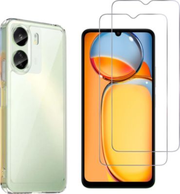 Pack PHONILLICO Xiaomi Redmi 13C - Coque + verres trempé