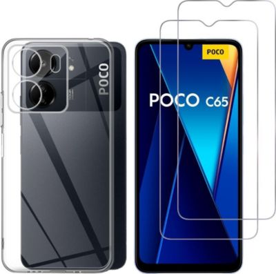 Pack PHONILLICO Xiaomi Poco C65 - Coque + verres trempé