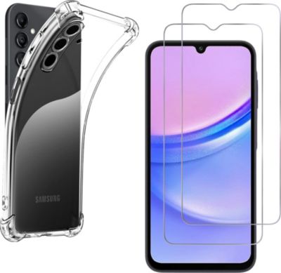 Pack PHONILLICO Samsung Galaxy A15 -Coque + verre trempé Pack PHONILLICO Samsung Galaxy A15 -Coque + verre trempé