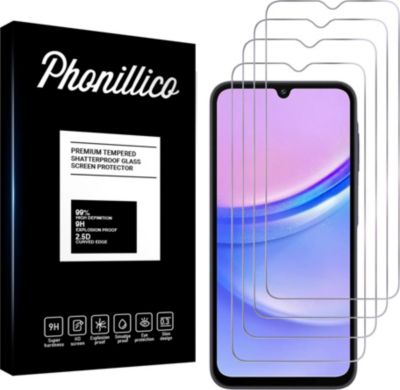 Protège écran PHONILLICO Samsung Galaxy A15 - verres trempé x4