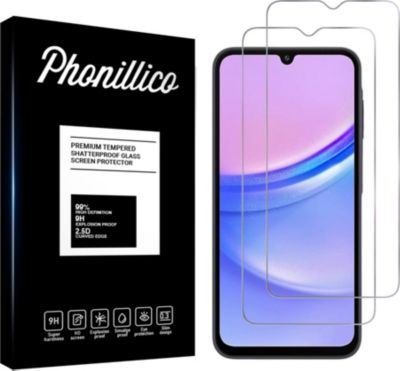 Protège écran PHONILLICO Samsung Galaxy A15 - verres trempé x2