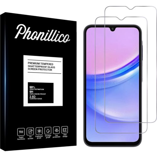 Protège écran PHONILLICO Samsung Galaxy A15 - verres trempé x2