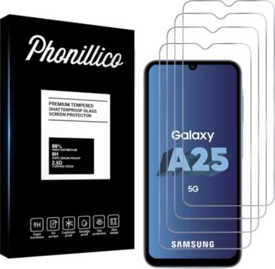 Protège écran PHONILLICO Samsung Galaxy A25 5G - verre trempé x4