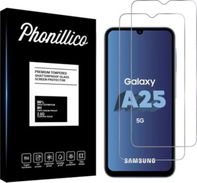 Protège écran PHONILLICO Samsung Galaxy A25 5G - verre trempé x2