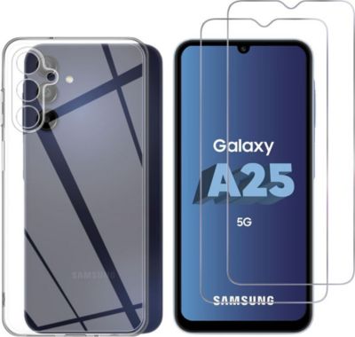 Pack PHONILLICO Samsung Galaxy A25 5G - Coque + verres