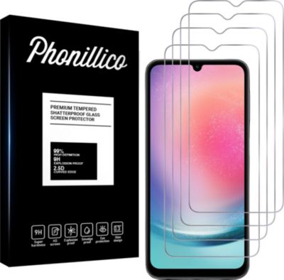 Protège écran PHONILLICO Samsung Galaxy A24 4G - verre trempé x4 Protège écran PHONILLICO Samsung Galaxy A24 4G - verre trempé x4