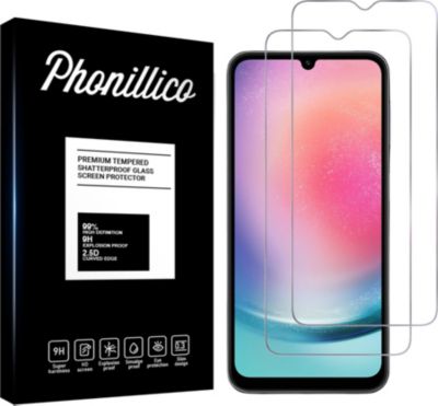 Protège écran PHONILLICO Samsung Galaxy A24 4G - verre trempé x2