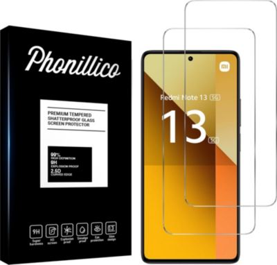 Protège écran PHONILLICO Xiaomi Redmi Note 13 5G -Verre trempé x2
