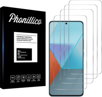 Protège écran PHONILLICO Xiaomi Redmi Note 13 PRO 5G - Verres x4 Protège écran PHONILLICO Xiaomi Redmi Note 13 PRO 5G - Verres x4