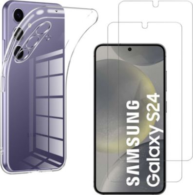 Pack PHONILLICO Samsung Galaxy S24 - Coque + verre x2