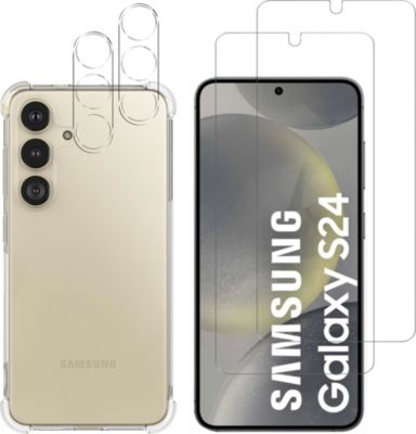 Pack PHONILLICO Samsung Galaxy S24 - Coque+Verre trempé