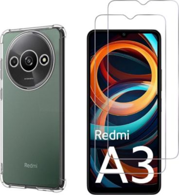 Pack PHONILLICO Xiaomi Redmi A3 - Coque + Verre trempé