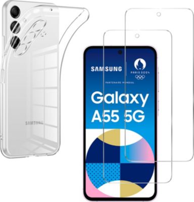 Pack PHONILLICO Samsung Galaxy A55 5G - Coque + Verre Pack PHONILLICO Samsung Galaxy A55 5G - Coque + Verre