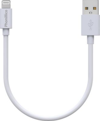Câble Lightning PHONILLICO 20 cm iPhone X XR 7 8 6 5 SE AirPods