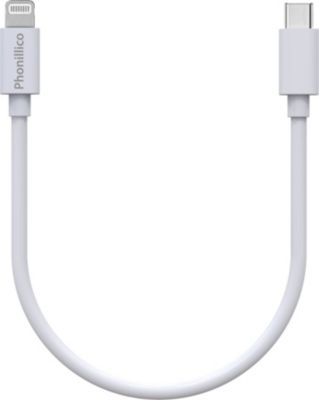 Câble Lightning PHONILLICO 20 cm iPhone 14 14 PRO 13 13 PRO MAX