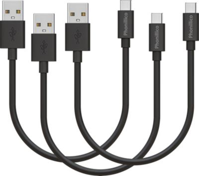 Câble USB C PHONILLICO 20 cm Sony Xperia X COMPACT / XA1 / XA2