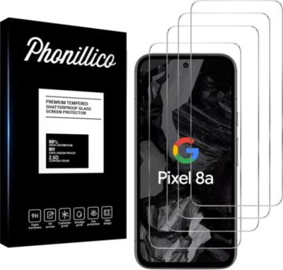 Protège écran PHONILLICO Google Pixel 8a - Verre trempé x4 Protège écran PHONILLICO Google Pixel 8a - Verre trempé x4