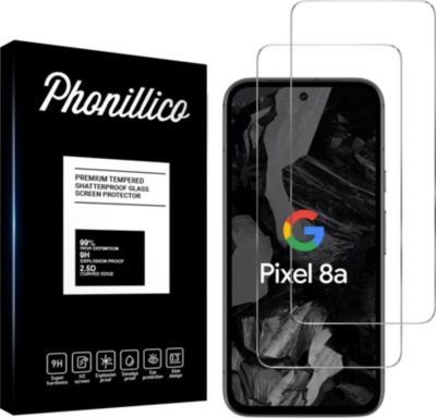 Protège écran PHONILLICO Google Pixel 8a - Verre trempé x2