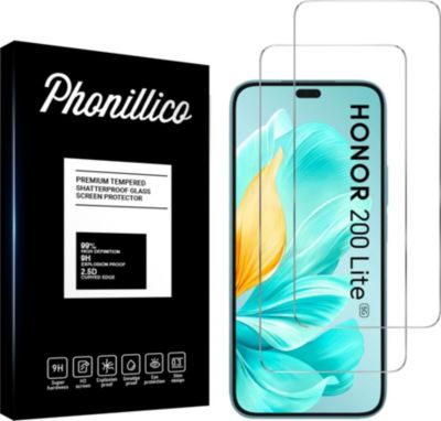 Protège écran PHONILLICO Honor 200 Lite - Verre Trempé x2 Protège écran PHONILLICO Honor 200 Lite - Verre Trempé x2