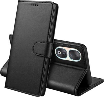 Coque PHONILLICO Honor 90 Smart - Portefeuille Noir Coque PHONILLICO Honor 90 Smart - Portefeuille Noir