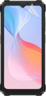 Coque + Lanière Pour Blackview BV6200 Pro - Protection Antichoc Et Sangle Réglable Cou/crossbody - 2 Patchs Inclus - Noir Et Rouge