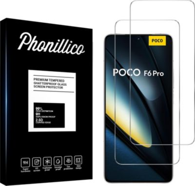 Protège écran PHONILLICO Xiaomi Poco F6 Pro 5G - Verre trempé x2