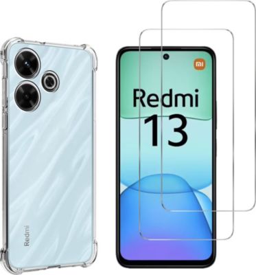 Pack PHONILLICO Xiaomi Redmi 13 - Coque + Verre trempé Pack PHONILLICO Xiaomi Redmi 13 - Coque + Verre trempé