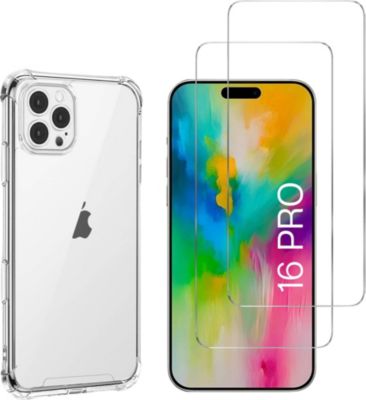 Pack PHONILLICO iPhone 16 Pro - Coque et verre trempé