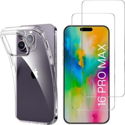 Pack PHONILLICO iPhone 16 Pro Max -Coque et verre trempé