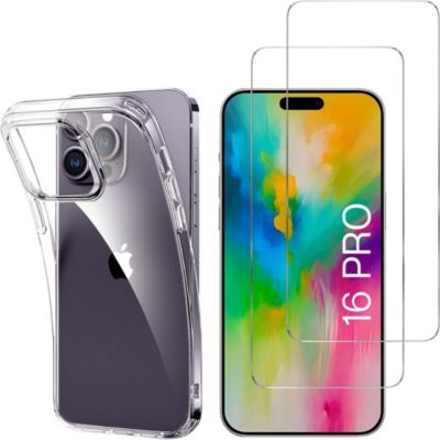 Pack PHONILLICO iPhone 16 Pro - Coque et verre trempé
