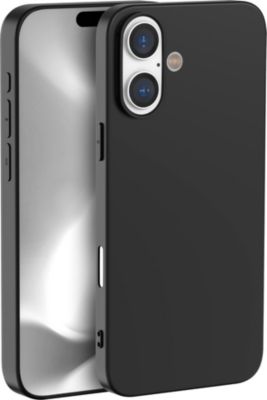 Coque PHONILLICO iPhone 16 - Silicone Souple Noir