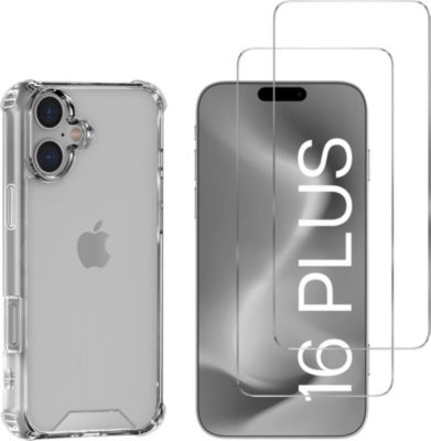 Pack PHONILLICO iPhone 16 Plus - Coque et verre trempé Pack PHONILLICO iPhone 16 Plus - Coque et verre trempé
