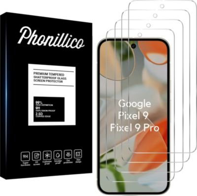 Protège écran PHONILLICO Google Pixel 9 / Pixel 9 Pro - Verre x4 Protège écran PHONILLICO Google Pixel 9 / Pixel 9 Pro - Verre x4