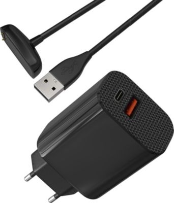 Chargeur + câble PHONILLICO Fitbit Charge 6/Charge 5/Luxe