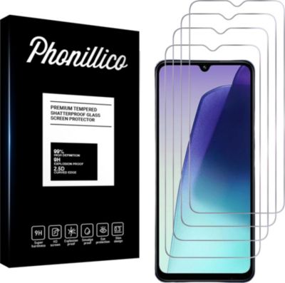 Protège écran PHONILLICO Xiaomi Redmi 14C - Verre trempé x4 Protège écran PHONILLICO Xiaomi Redmi 14C - Verre trempé x4