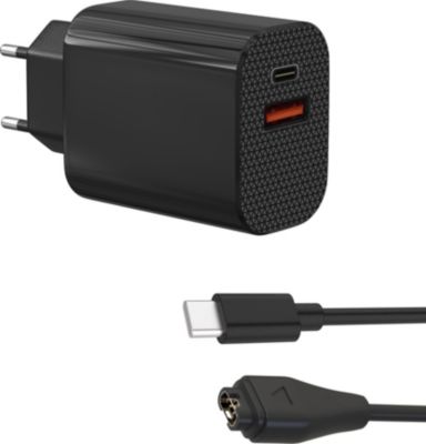 Chargeur + câble PHONILLICO Garmin Fenix 8 E 7 Forerunner 965 ...