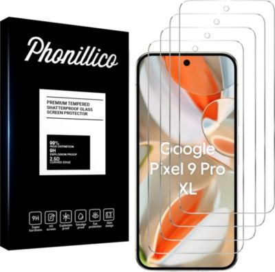 Protège écran PHONILLICO Google Pixel 9 Pro XL - Verre trempé x4