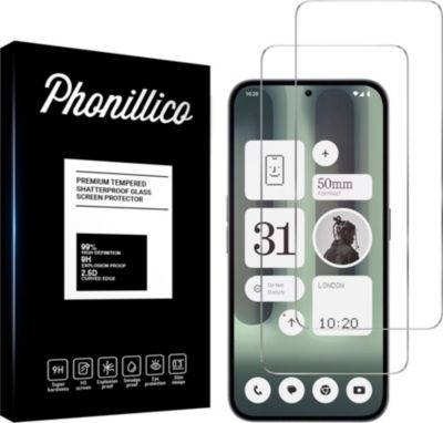 Protège écran PHONILLICO Nothing Phone 2A Plus - Verre trempé x2