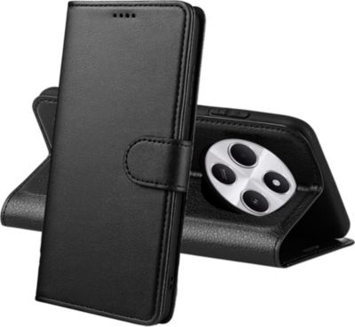 Coque PHONILLICO Xiaomi Redmi 14C - Portefeuille Noir