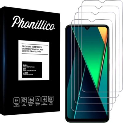Protège écran PHONILLICO Xiaomi Poco C75 - Verre trempé x4
