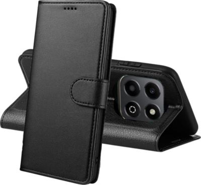 Coque PHONILLICO Honor 200 Smart 5G - Portefeuille Noir