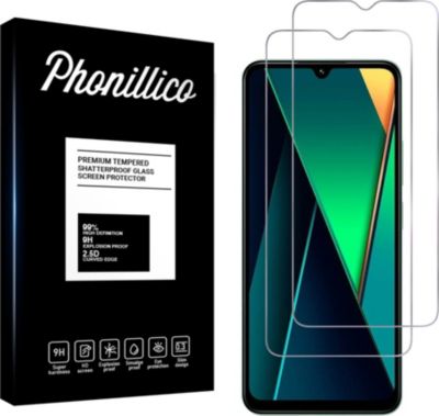 Protège écran PHONILLICO Xiaomi Poco C75 - Verre trempé x2