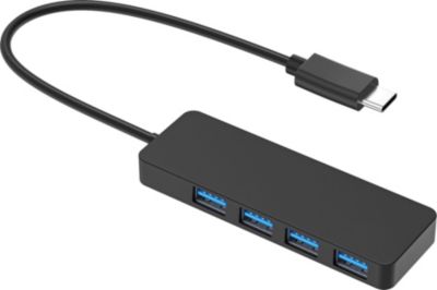 Adaptateur USB C PHONILLICO Adaptateur USB-C HUB 4 ports USB 3.0