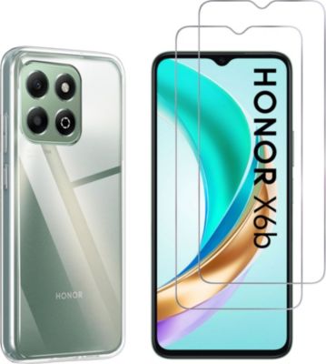 Pack PHONILLICO Honor X6b - Coque TPU + Verre trempé x2
