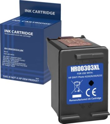 Cartouche d'encre PHONILLICO 303XL Noir Pour HP Envy Inspire Photo