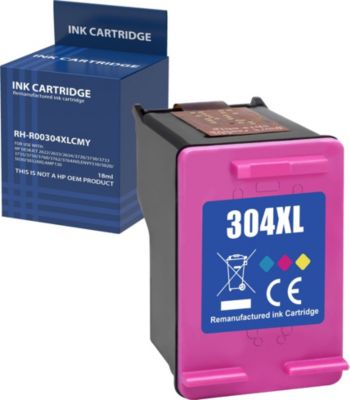 Cartouche d'encre PHONILLICO 304XL Couleur Pour HP DeskJet Envy