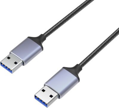 Câble USB PHONILLICO Cable USB 3.0 vers USB 3.0 Double USB