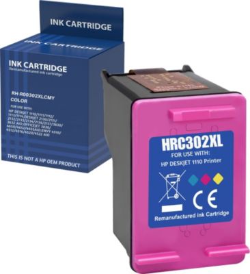 Cartouche d'encre PHONILLICO 302XL Couleurs Pour HP Deskjet Envy