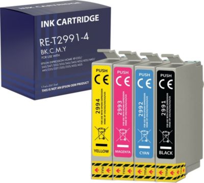 Cartouche d'encre PHONILLICO 16XL Pour Epson Expression Home Pack 4